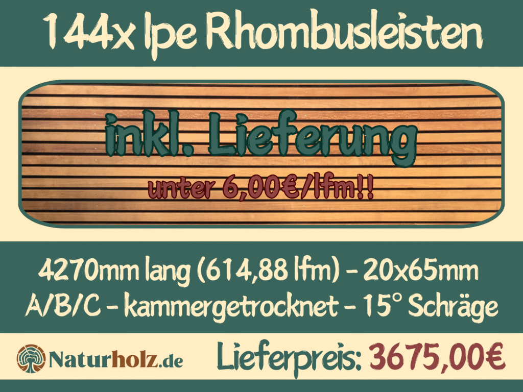 144x Ipe Rhombusleisten