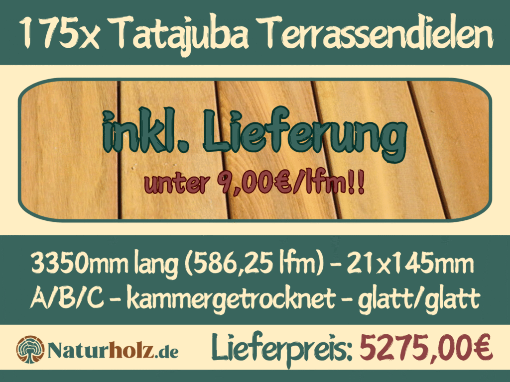 175x Tatajuba Terrassendielen
