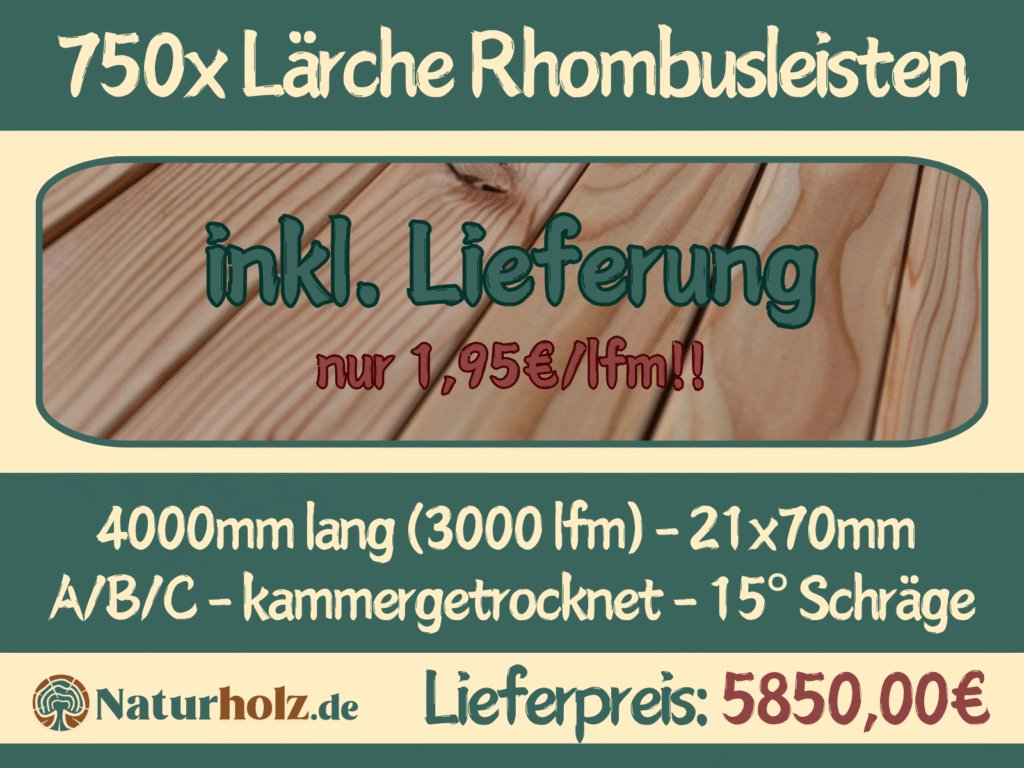 Lärche Rhombus Fassade