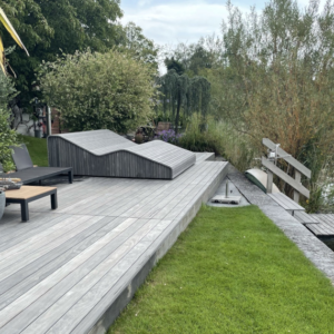 Accoya® Color Grey Terrassendielen, A1, seitlich genutet qualitativ kaufen