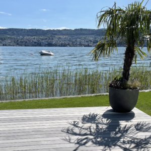 Accoya® Color Grey Terrassendielen, A1, seitlich genutet sofort verfügbar