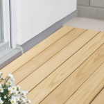 Accoya® Terrassendielen, 25×142 mm, A1, KD, glatt/egalisiert, seitlich genutet