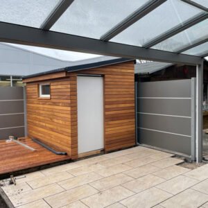 Cumaru Rhombusleisten, 15° Schräge, gehobelt, Kanten gerundet Holz