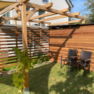 Cumaru Rhombusleisten, 15° Schräge, gehobelt, Kanten gerundet schnell lieferbar