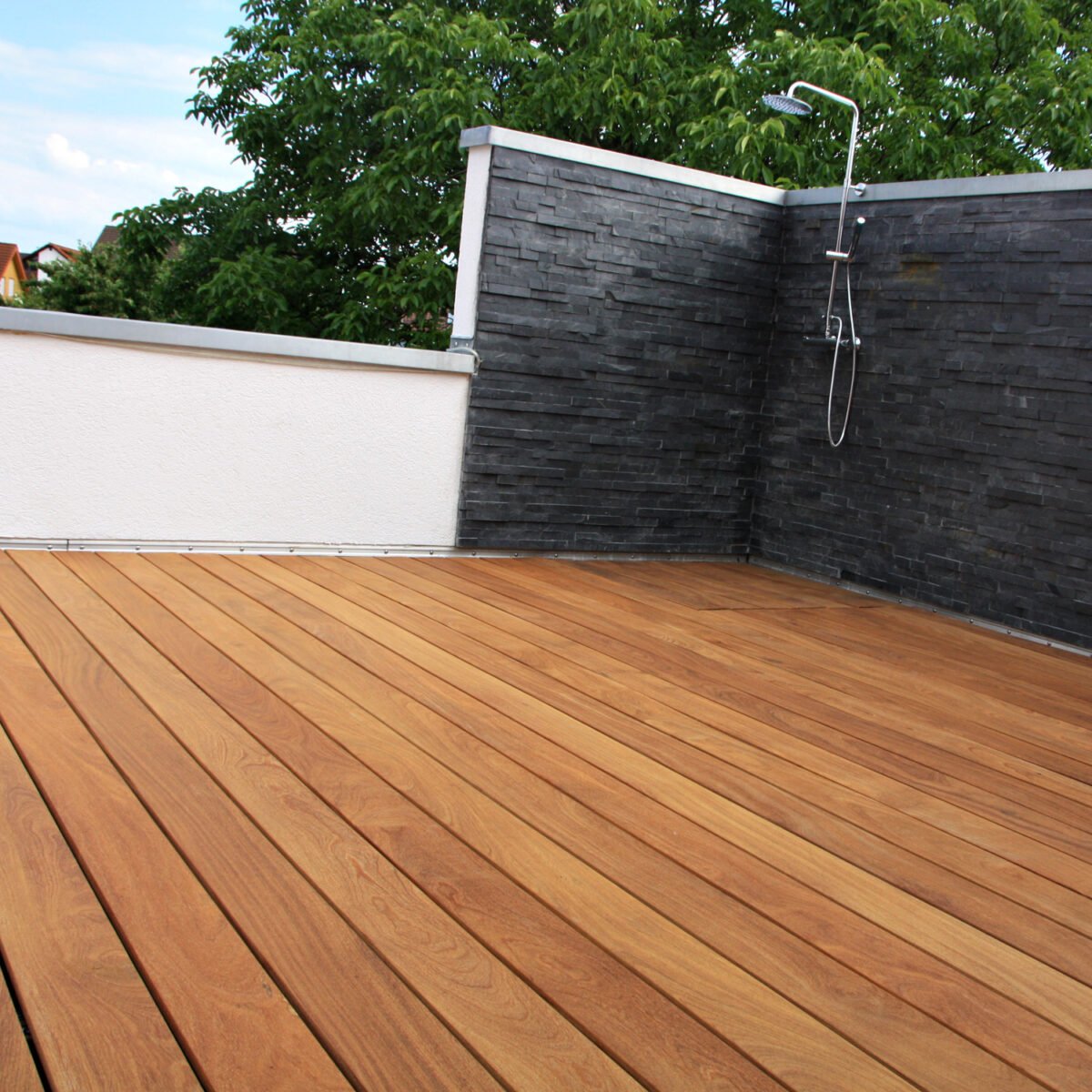 84x Cumaru Terrassendielen, 45×145 mm KD, glatt/glatt 4270mm (367 lfm)