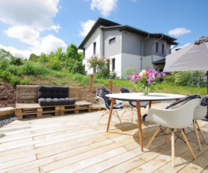146x Eiche Terrassendielen, 23×140 mm KD, glatt/egalisiert *Rustikal* 1900mm (277 lfm)