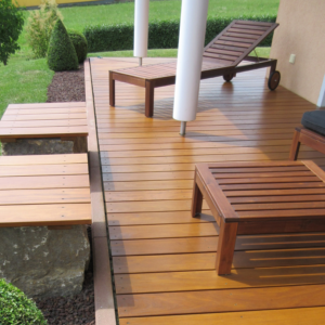 Garapa Terrassendielen, 25×90 mm, KD, glatt/glatt