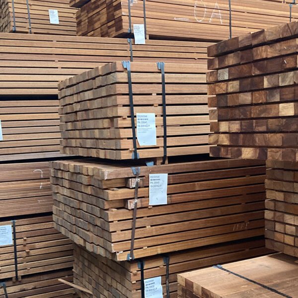 Guyana Teak Konstruktionsholz, 4-seitig gehobelt schnell lieferbar