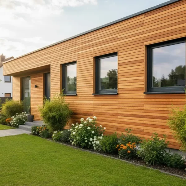 Guyana Teak Rhombusleisten, 15° Schräge, gehobelt, Kanten gerundet sofort verfügbar