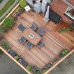 Guyana Teak (Basralocus) Terrassendielen, 25×140 mm, KD, glatt/glatt