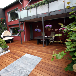 Ipe Terrassendielen, 25×140 mm, KD, glatt/glatt