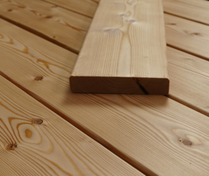 42x Kanadische Lärche Terrassendielen, 27×143 mm, KD, glatt/glatt 4880mm (205 lfm)
