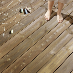 Kebony Character Terrassendielen, glatt, Kanten gerundet, Rückseite: Kanten scharfkantig kaufen