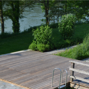 Kebony Clear Terrassendielen, glatt, Kanten gerundet, Rückseite Kanten gefast Holz online kaufen