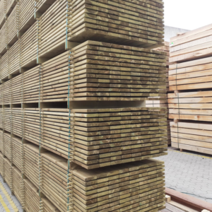 Kiefer Terrassendielen, kesseldruckimprägniert grün, Kanten gefast einfach kaufen