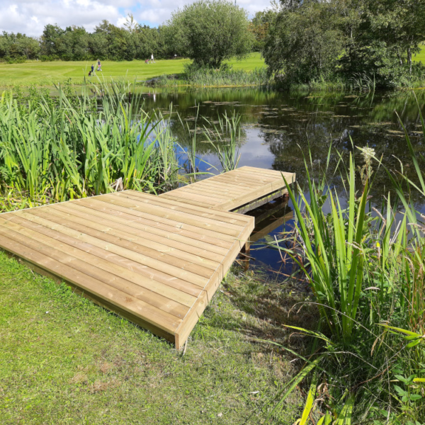 Kiefer Terrassendielen, kesseldruckimprägniert grün, Kanten gefast Holz Qualität