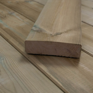 Kiefer Terrassendielen, kesseldruckimprägniert grün, Kanten gefast jetzt bestellen