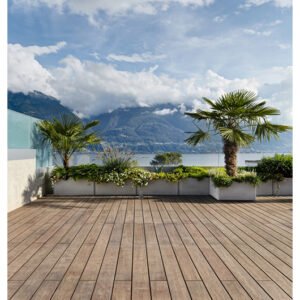 MOSO® Bambus Terrassendielen, Bamboo X-treme®, bombiert, gebürstet, geölt mit Woca, einseitig nutzbar jetzt bestellen