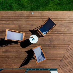 MOSO® Bambus Terrassendielen, 20×155 mm, Bamboo X-treme®, bombiert, geölt mit Woca, einseitig nutzbar