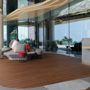 Moso-Bambus Terrassendielen, 20×137 mm, fein/glatt, vorgeölt coffee, 3 Stk./Bund, mineralveredelt, seitlich genutet, stirnseitig Nut & Feder