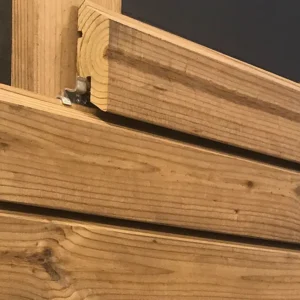 Thermokiefer Rhombusleiste TIGA, Oberfläche glatt gehobelt Natur Holz