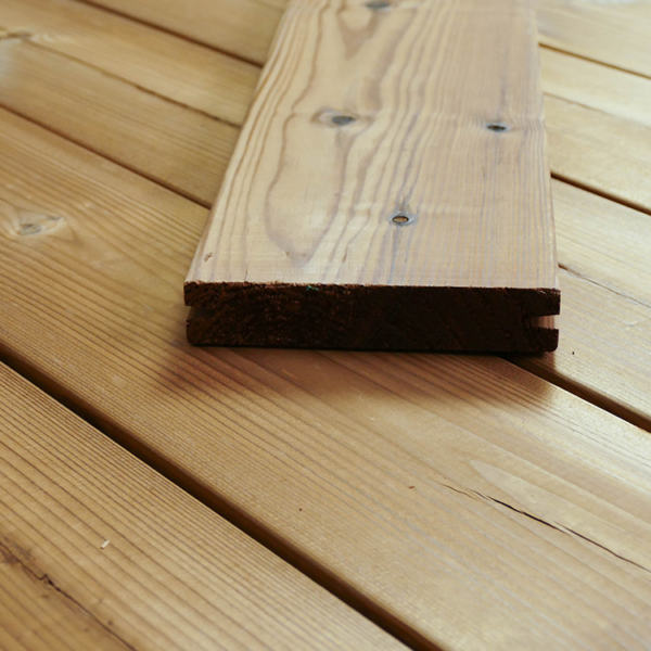 Thermokiefer Terrassendielen, seitlich genutet preiswert kaufen