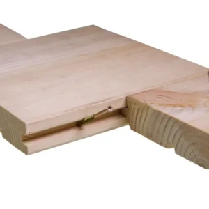 Kiefer Massivholzdielen, Rustikal, rundum Nut & Feder, mit Microfase Deckbreite 132 mm Holz