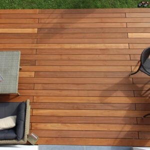 Bangkirai Terrassendielen, 21×145 mm, KD, glatt/glatt, *PREMIUM*
