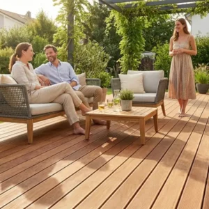 Bangkirai Terrassendielen, 25×145 mm, KD, grob/fein, T7