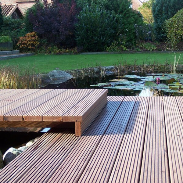 Bongossi Terrassendielen, Sichtseite grob, 3-seitig egalisiert Holz online kaufen