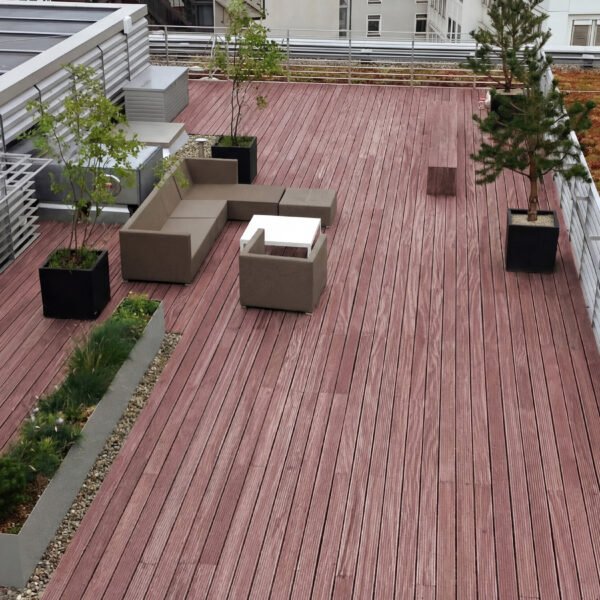 Bongossi Terrassendielen, Sichtseite grob, 3-seitig egalisiert hochwertig kaufen