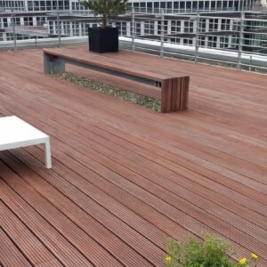 Bongossi Terrassendielen, Sichtseite grob, 3-seitig egalisiert premium kaufen