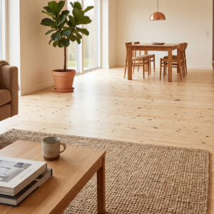 Fichte Massivholzdielen, 21×144 mm, Rustikal, rundum Nut & Feder, mit Microfase Deckbreite 132 mm