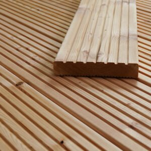 Kanadische Lärche Terrassendielen, 27×143 mm, KD, grob/grob