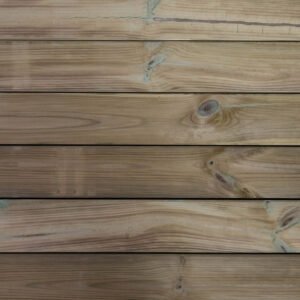Kiefer Terrassendielen, kesseldruckimprägniert grün, Kanten gefast Natur Holz