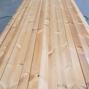 Thermokiefer Rhombusleisten, 15° Schräge, Kanten gerundet Holz Qualität